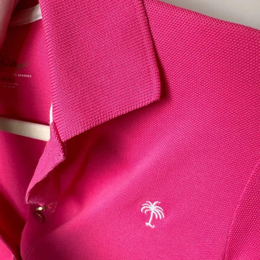 Lilly Pulitzer Pink Polo with Palm Tree - Size XS - Picture 3 of 16
